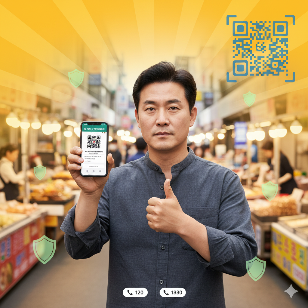 관광지 바가지요금, QR코드로 신고하세요 (출처:행정안전부)