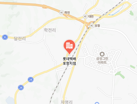 롯데택배 포항지점 위치