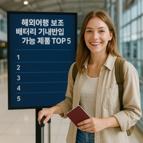 해외여행 보조배터리 기내반입 가능 제품 TOP5