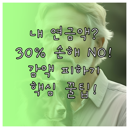 노후 자금 국민연금 수령액 정확히 확..