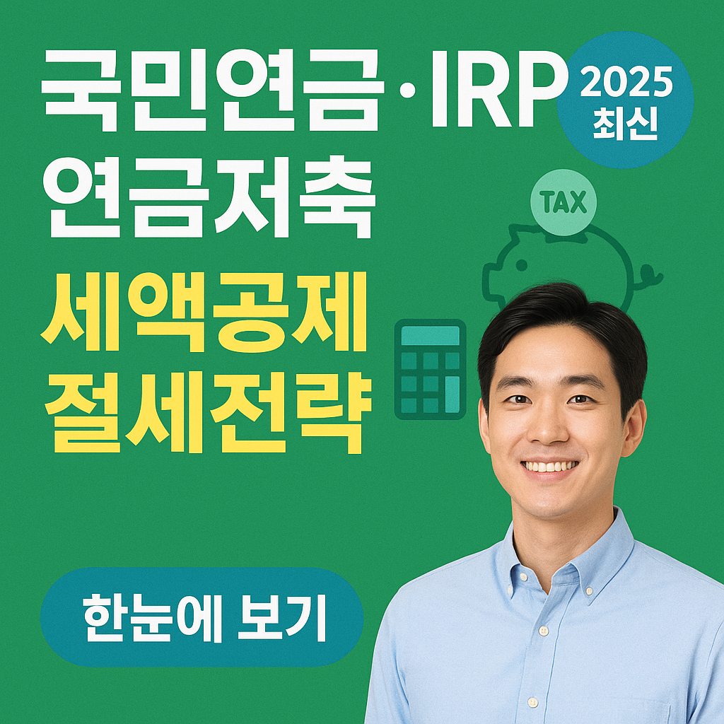 국민연금, IRP, 연금저축 세액공제·절세 전략 방법