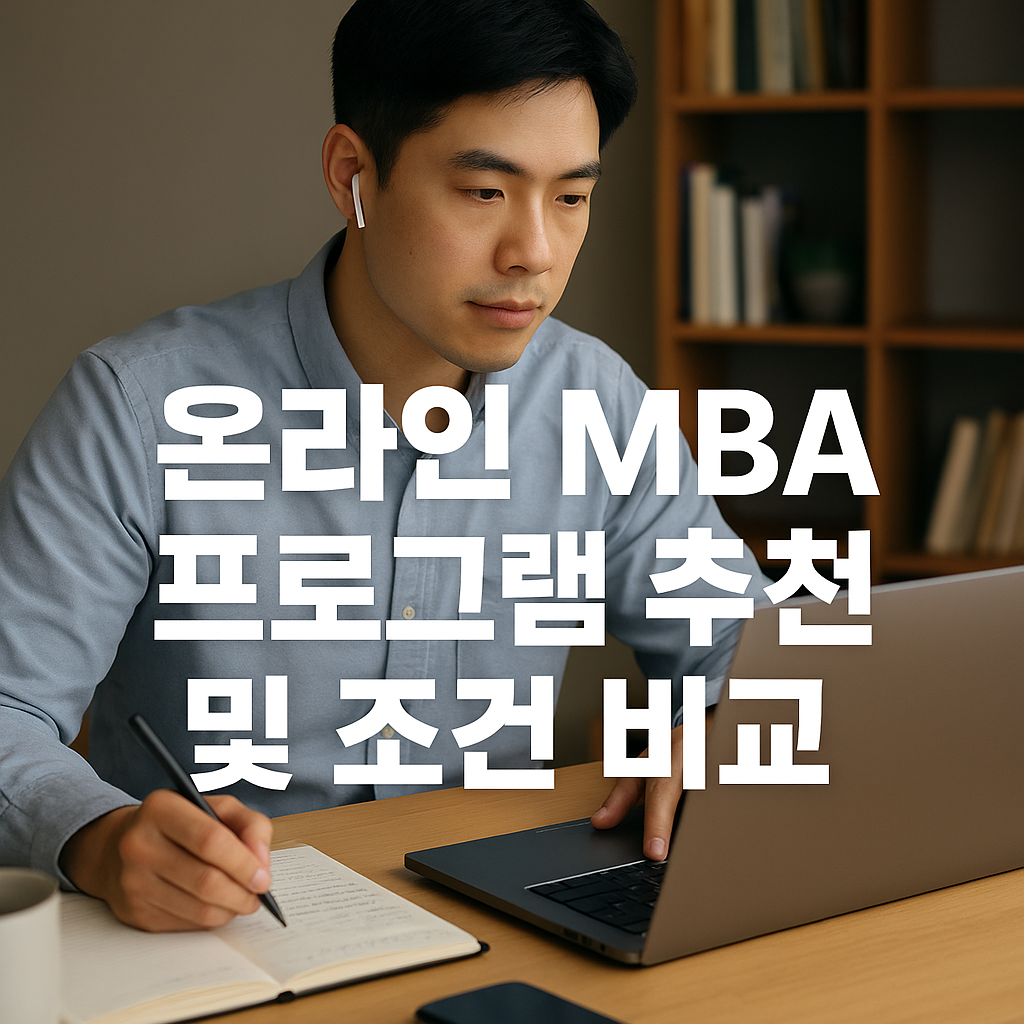 온라인 MBA 프로그램 추천 및 조건 비교