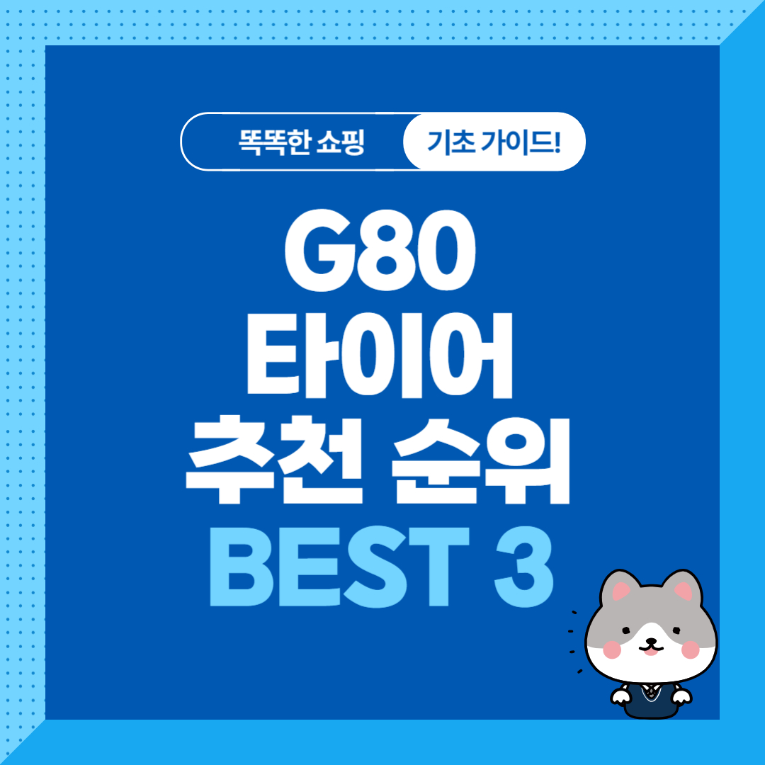 프리미엄 G80 타이어 추천 순위 비교