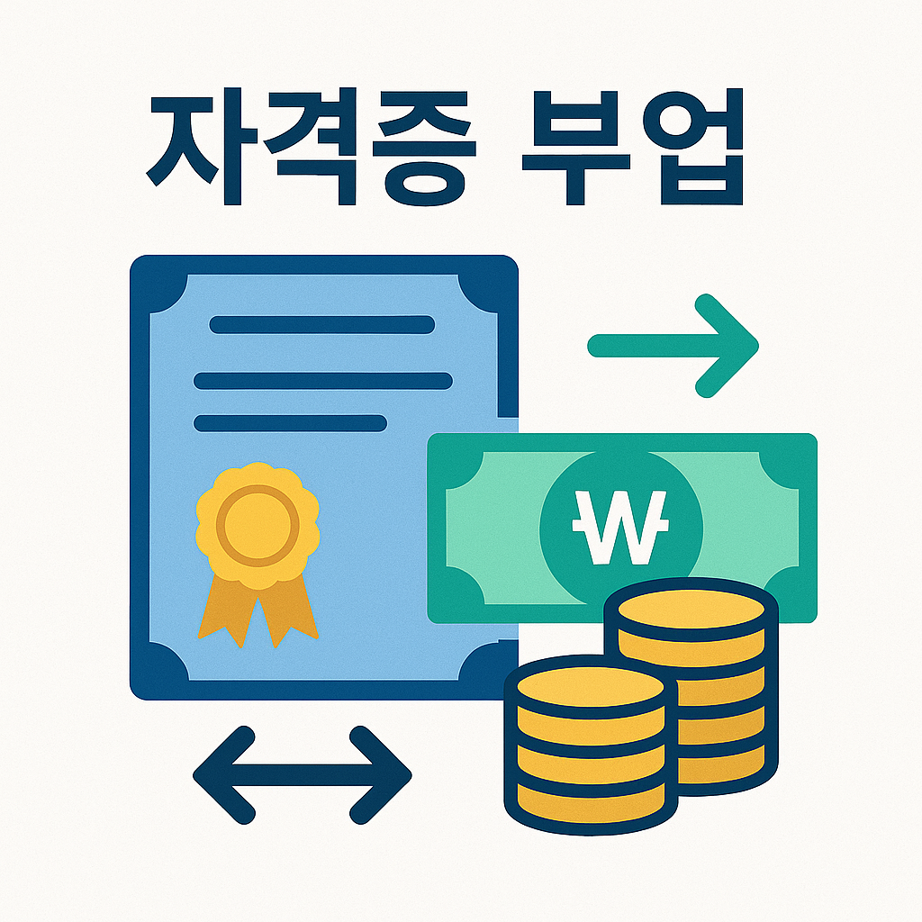 자격증 없이 돈버는 부업 vs 자격증으로 시작하는 부업 수익성 비교
