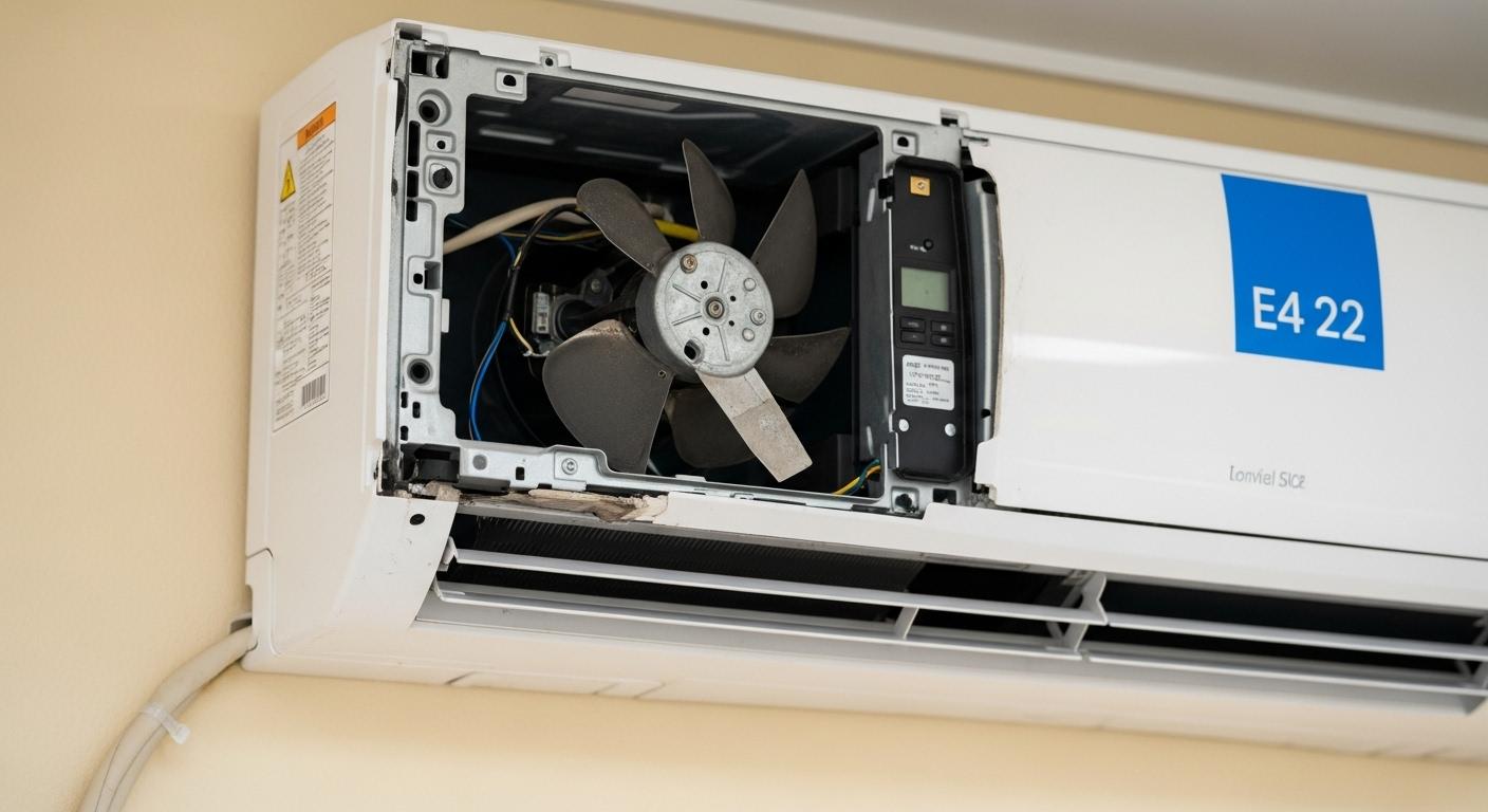 에어컨 고장 e4 22