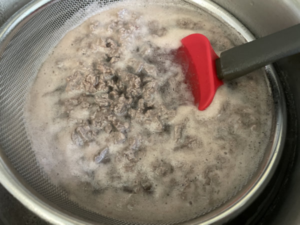 소고기 다짐육 요리 - 고기 데치기