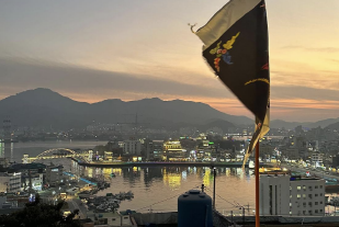 강구안 일몰과 함께하는 야경