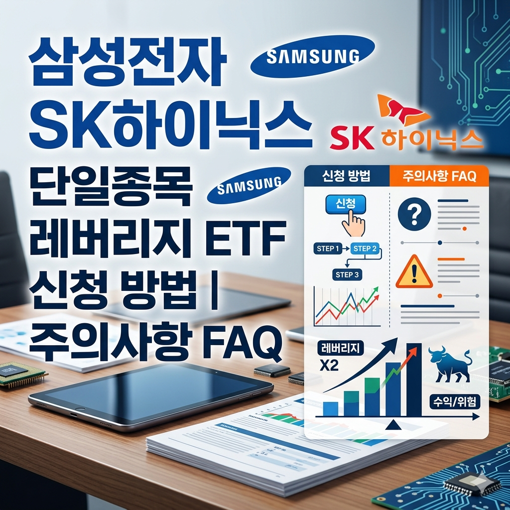 삼성전자 SK하이닉스 단일종목 레버리지 ETF 신청방법