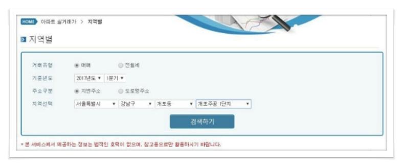 부동산실거래가조회