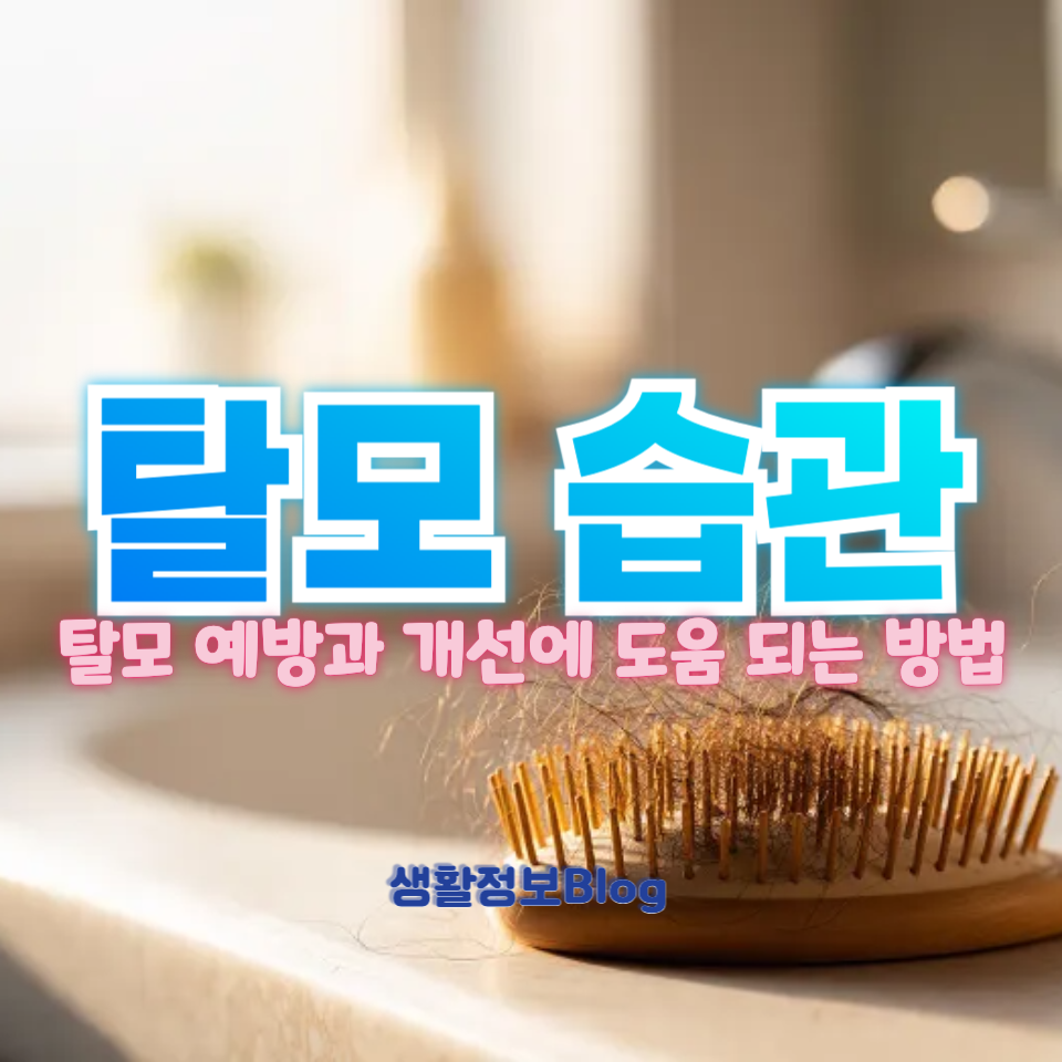 탈모 습관