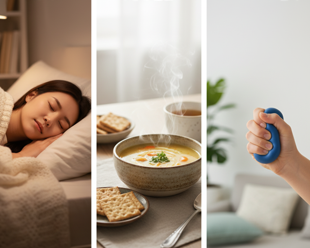 초기 대응, 회복 주기, 감기 빨리 낫는 법, 면역 회복력, 휴식, 영양 공급, 스트레스 관리