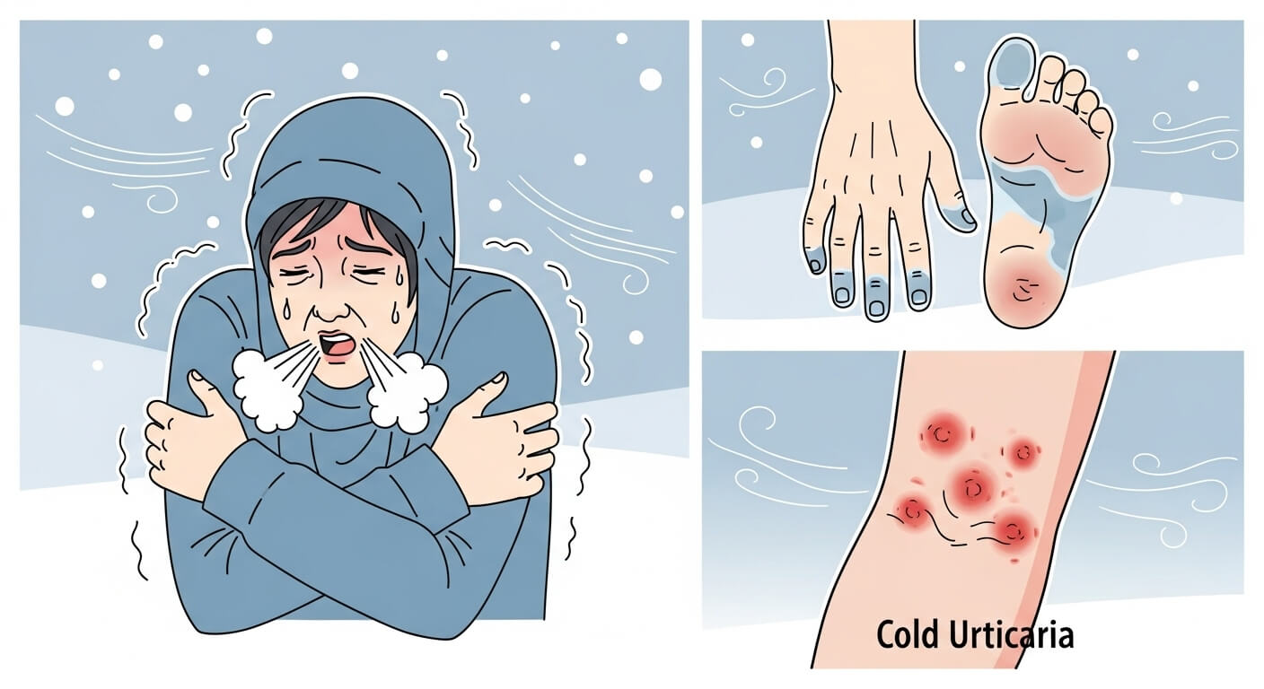 대표적인 한랭질환과 증상