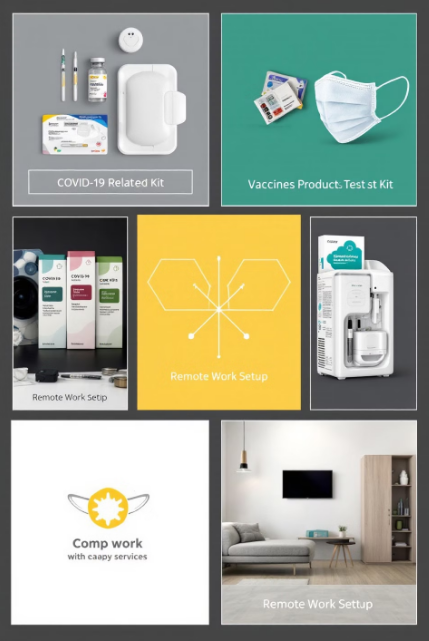 코로나 관련주 마스크 기계 등 그림