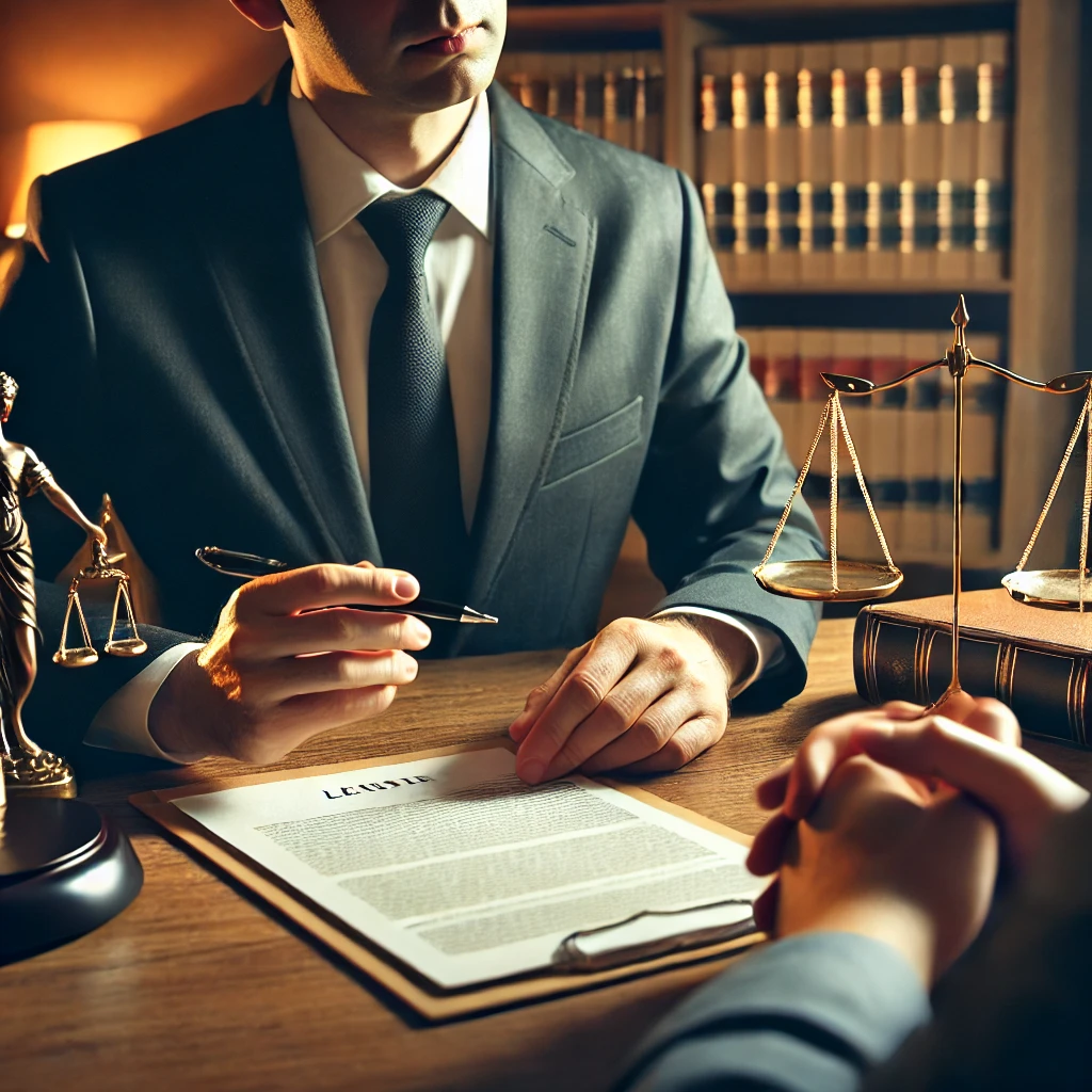 변호사가 상담하는 이미지