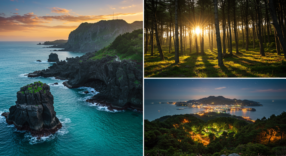 제주 용두암, 곶자왈 숲길, 새섬 야경 등 무료 여행지 풍경