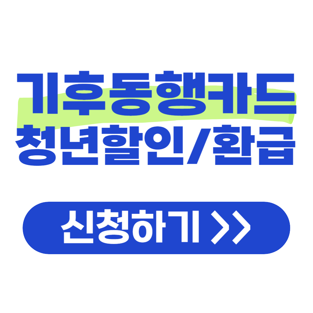 기후동행카드 청년할인 사후환급