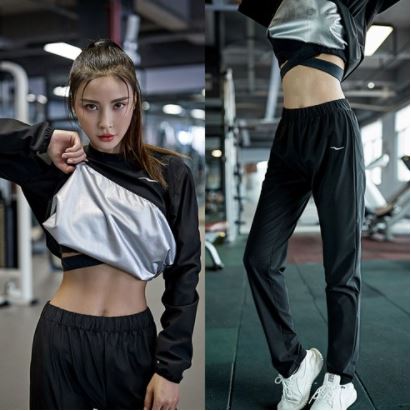 여성 다이어트 땀복 런닝복 조깅복 운동복 헬스복