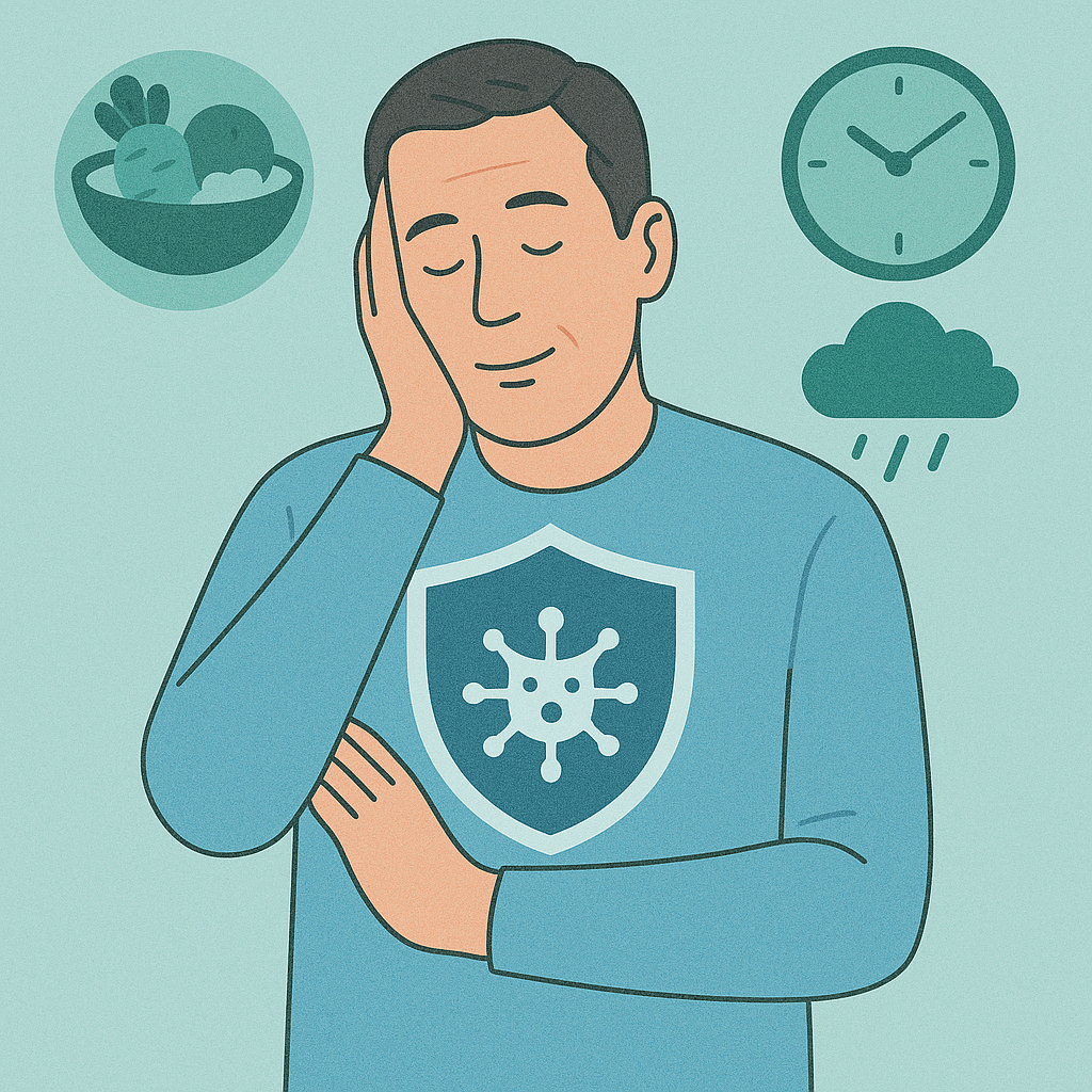 중년 면역력 강화의 방법 (영양소, 수면, 스트레스)