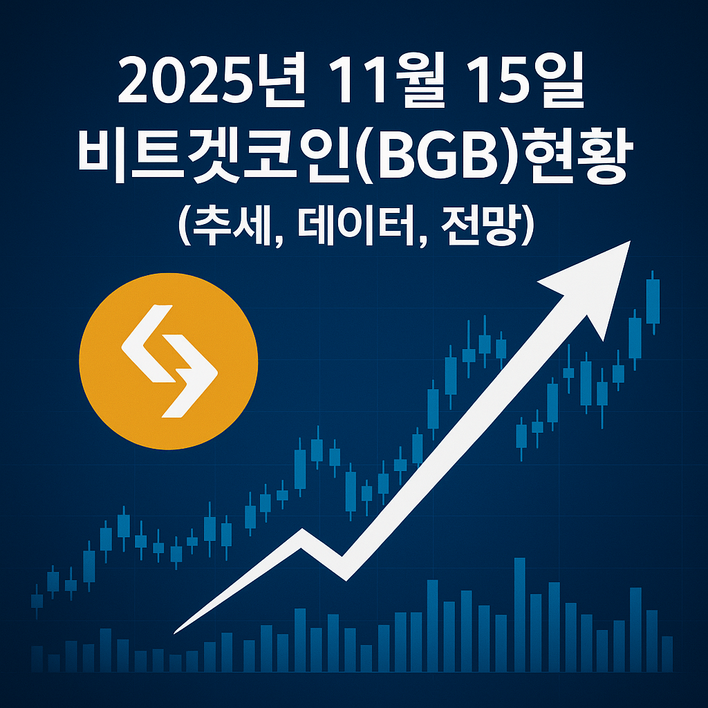 2025년 11월 15일 비트겟코인(BGB)현황 (추세,데이터,전망) 이미지
