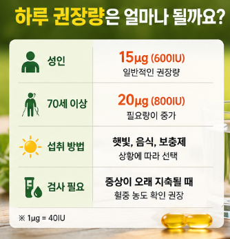 하루 권장량은 얼마나 될까요