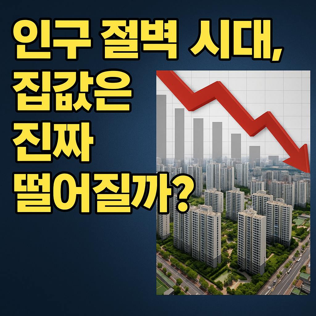 인구 절벽 시대, 집값은 진짜 떨어질까? 데이터로 보는 전망