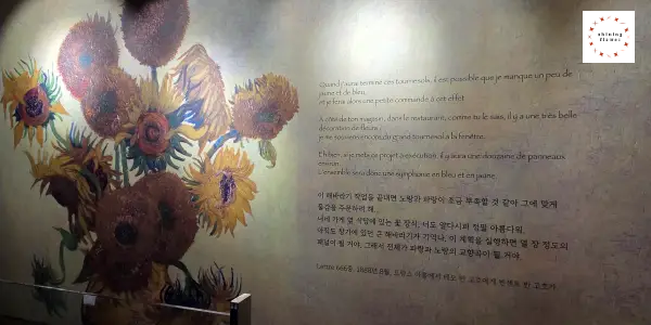 반고흐 레플리카전-2층 연작 해바라기 전시-테오에게 쓴 편지내용