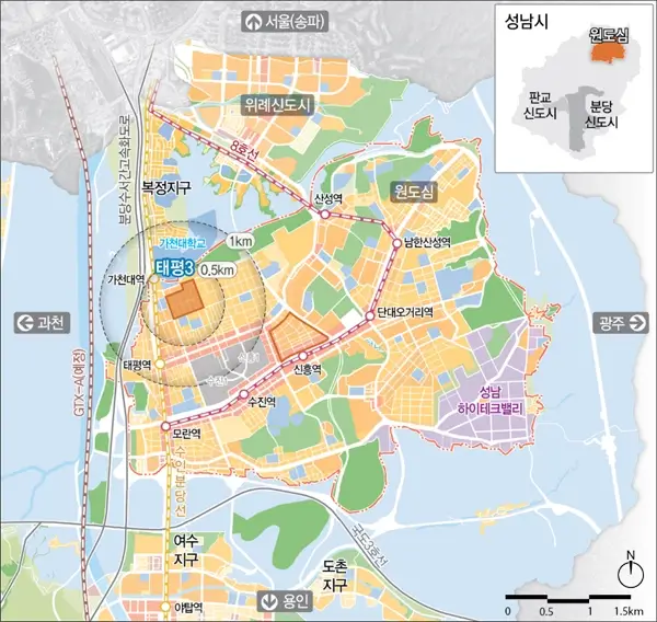 태평3구역-지도