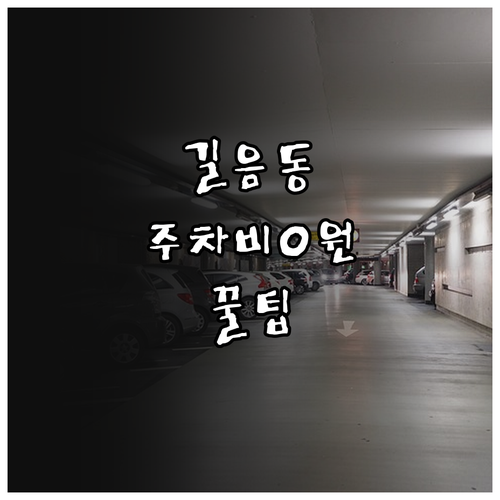 성북구 길음동 주차 요금 절약법 공영..