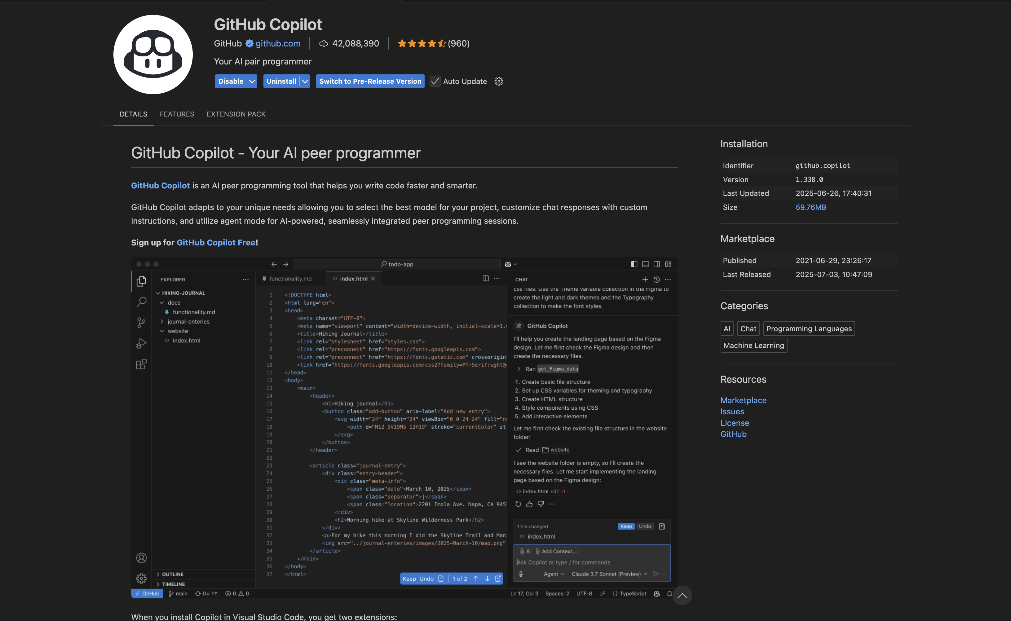 GitHub Copilot을 설치하면 Claude 4 Sonnet모델을 선택해서 사용할 수 있습니다.