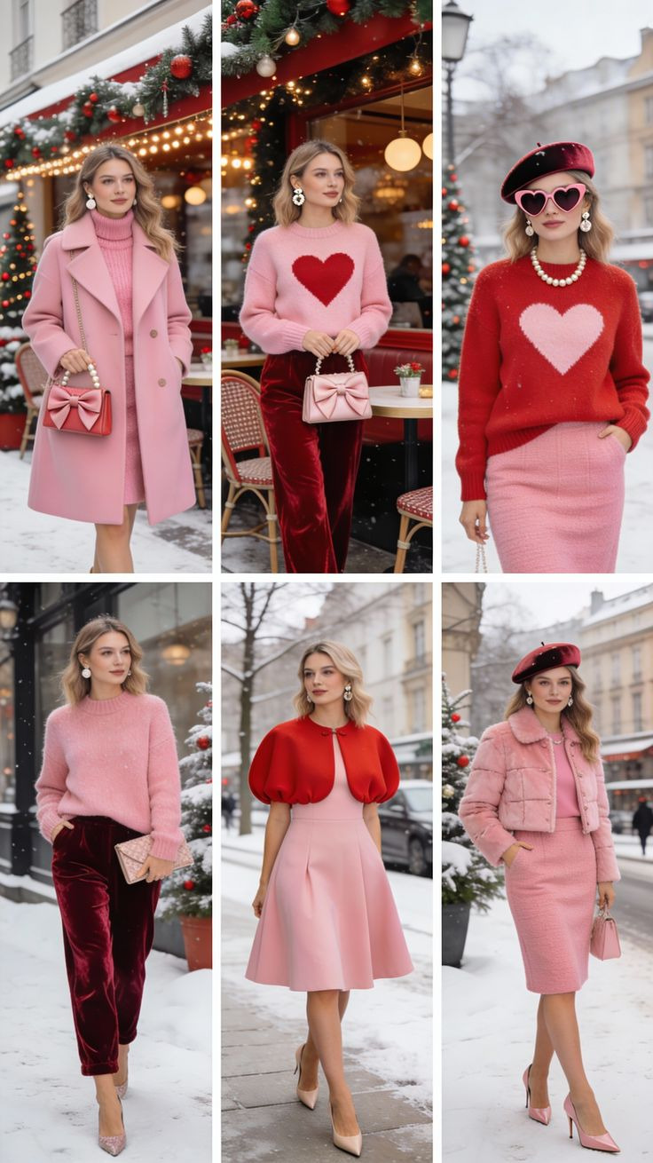 귀여운 레드 하트 프린팅 후드티 사러가기