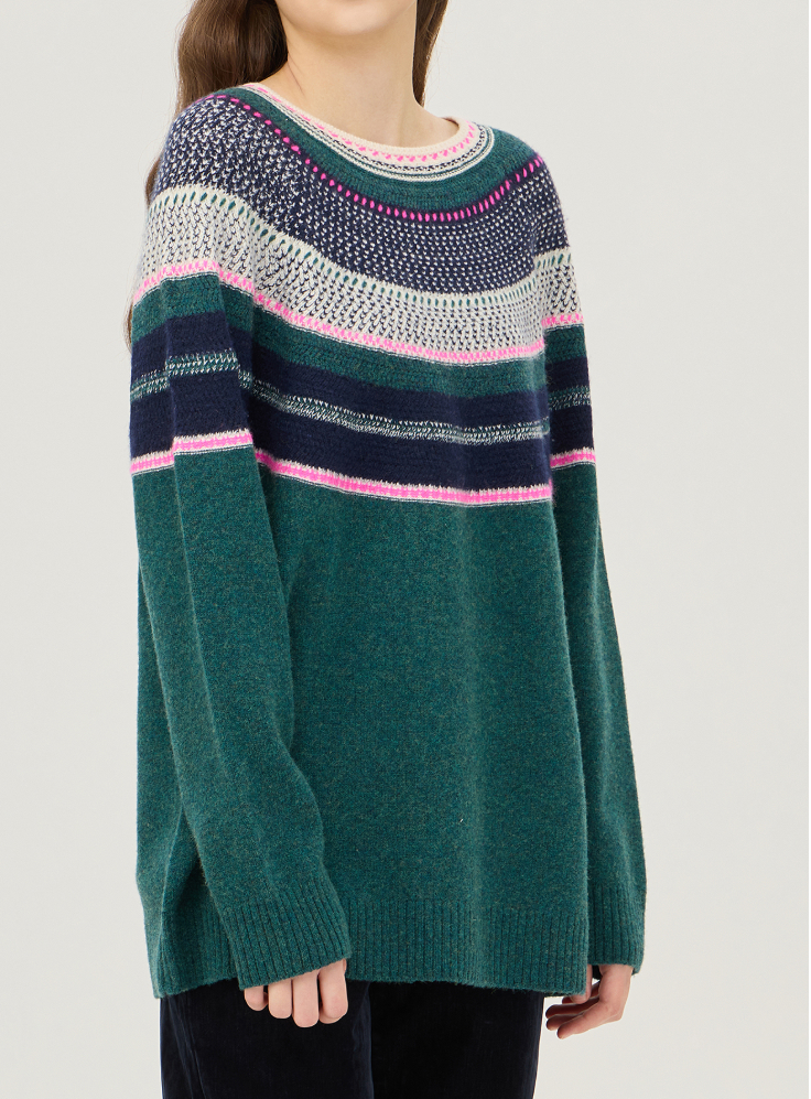 둥근 패턴 라운드 니트2