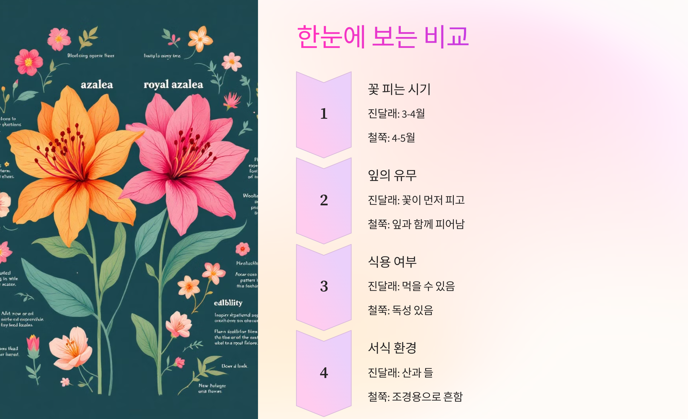 진달래와 철쭉
