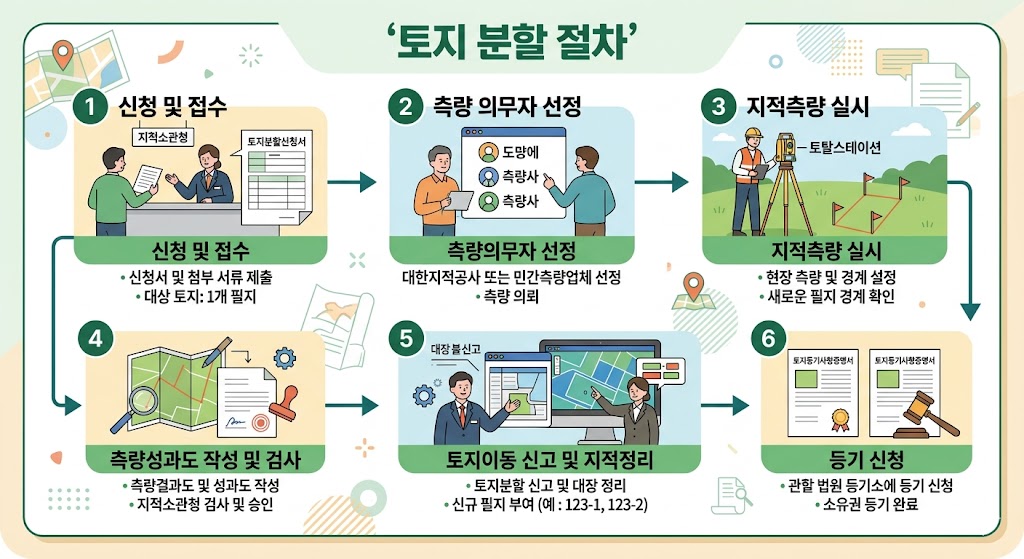토지 분할 절차