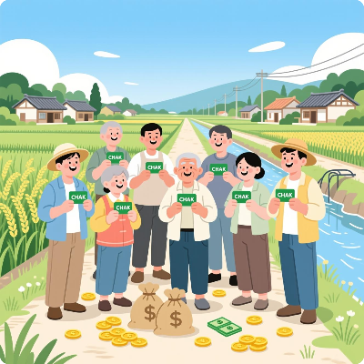 남해군 농어촌 기본소득 착카드 이미지