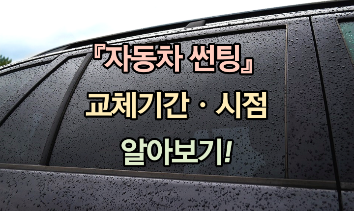 자동차 썬팅 교체기간 시점 썸네일