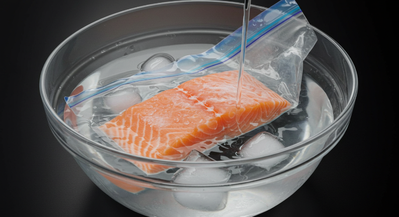 찬물 해동 (가장 추천하는 급속 해동)