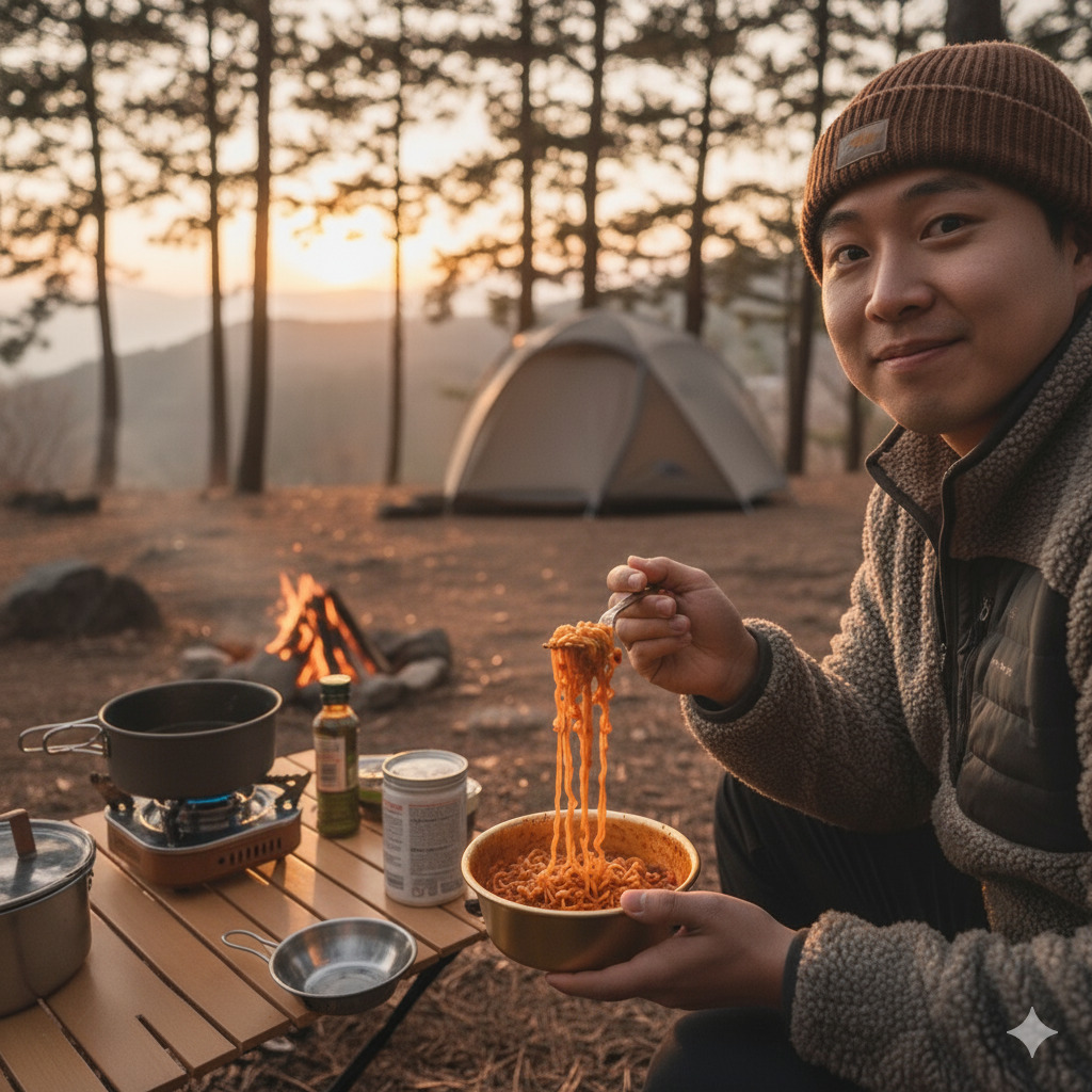 sns에서 핫한 자취생 캠핑요리
