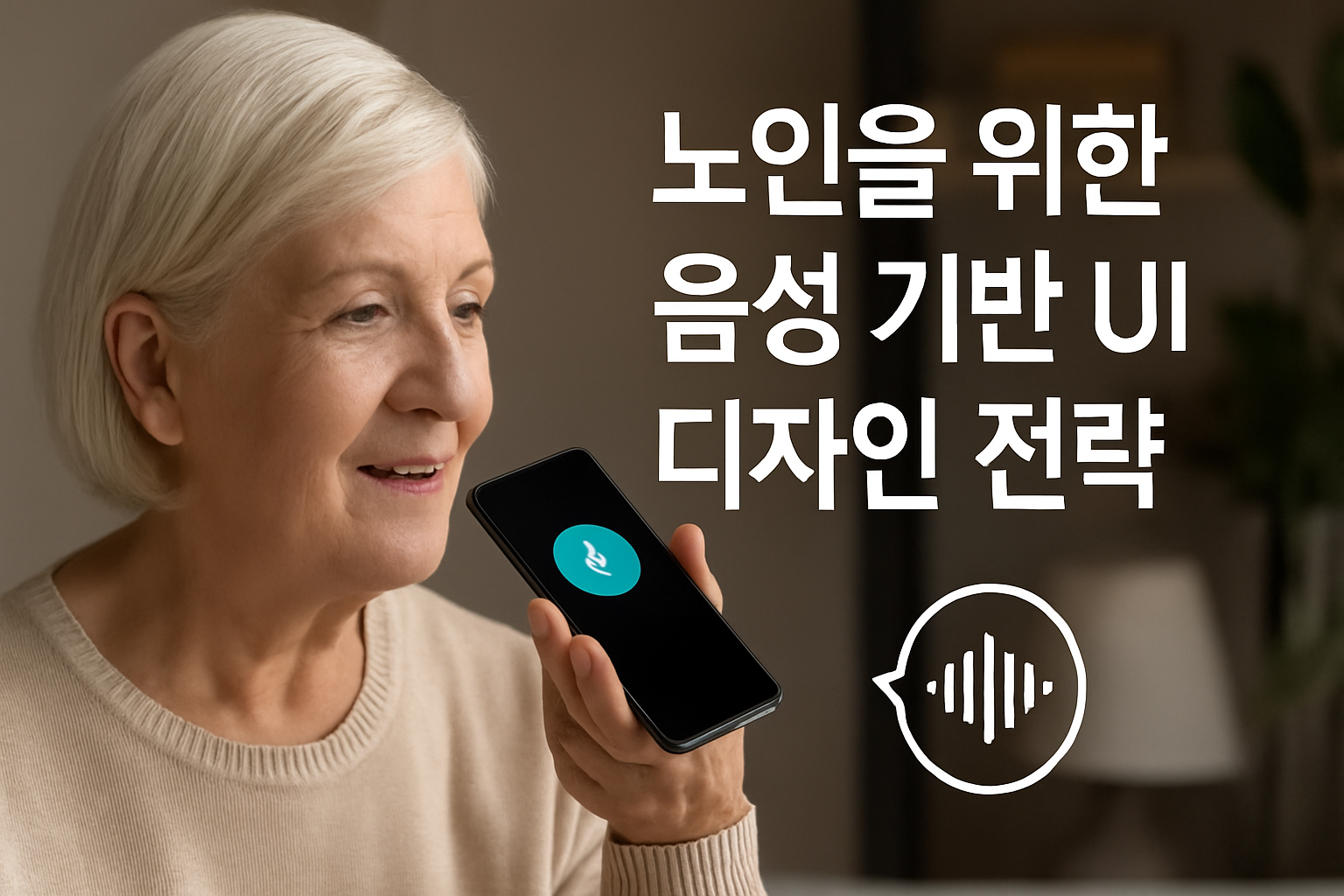 노인을 위한 음성 기반 UI 디자인 전략