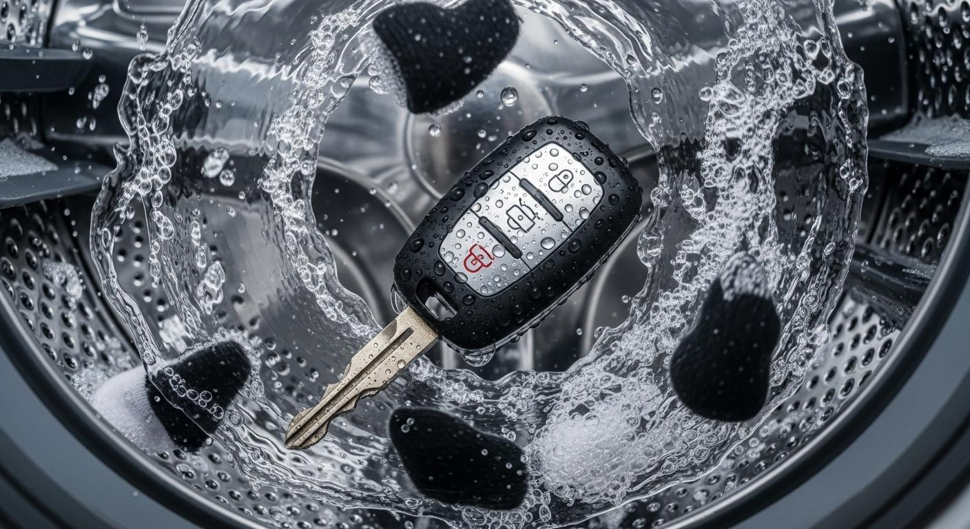 자동차 스마트키 세탁기