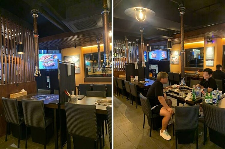 통큰갈비두번쨰이야기 4인 테이블 및 8인 단체 테이블