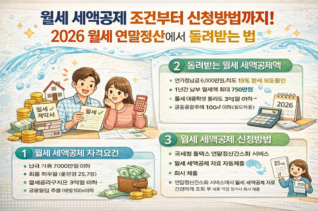 월세 세액공제로 300만원 돌려받는 법