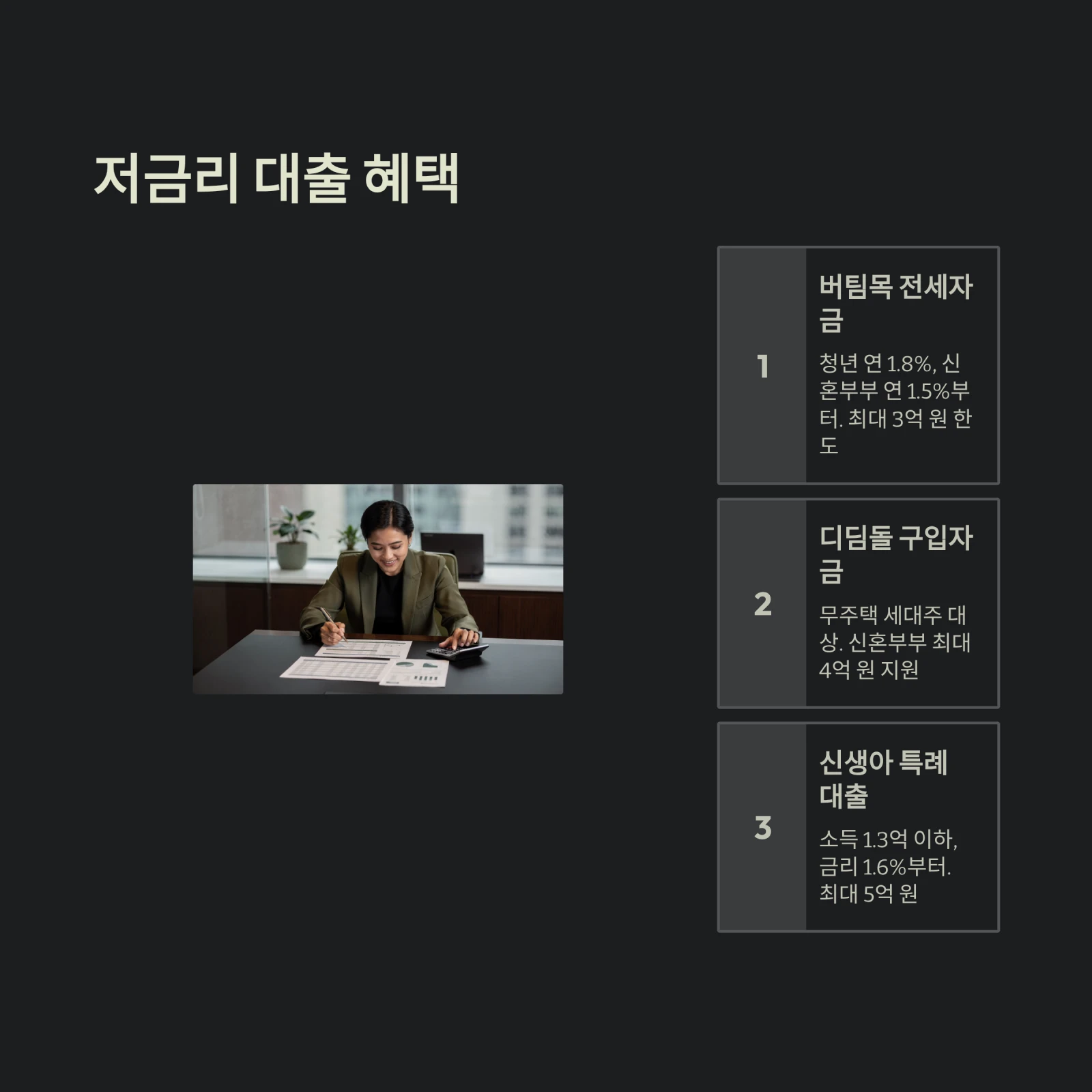 저금리 대출 혜택