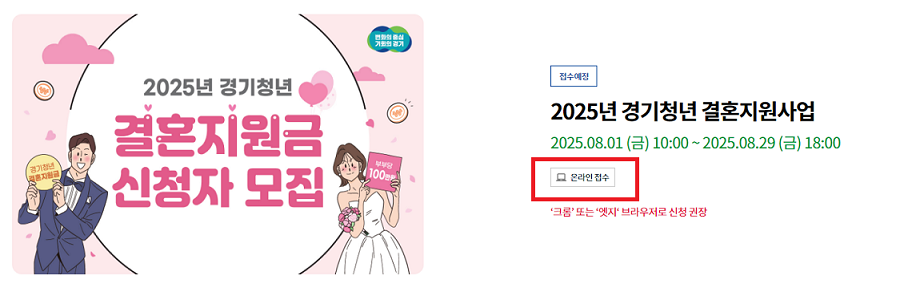 경기도 신혼부부 지원금