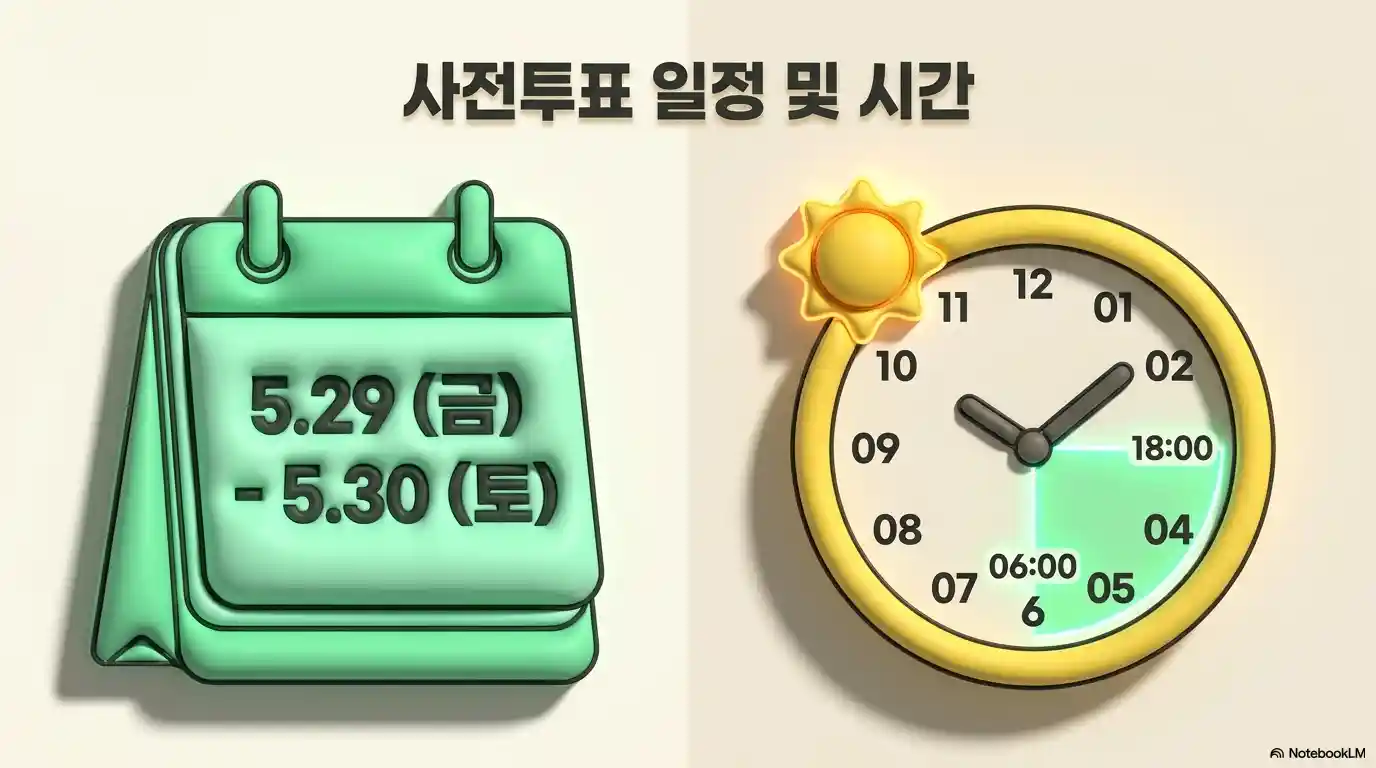 사전 투표 일정 및 시간