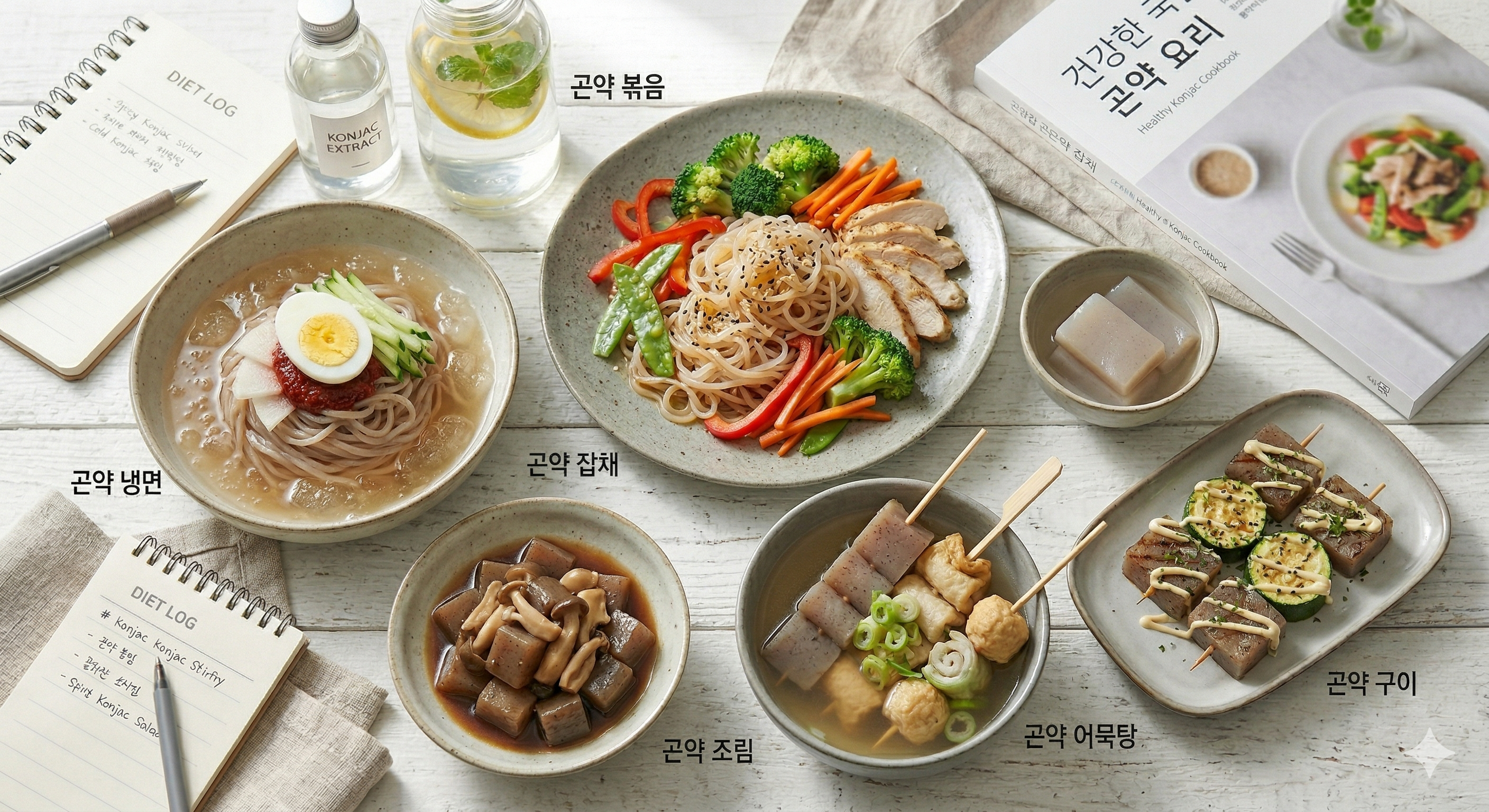 곤약 요리 모음 이미지