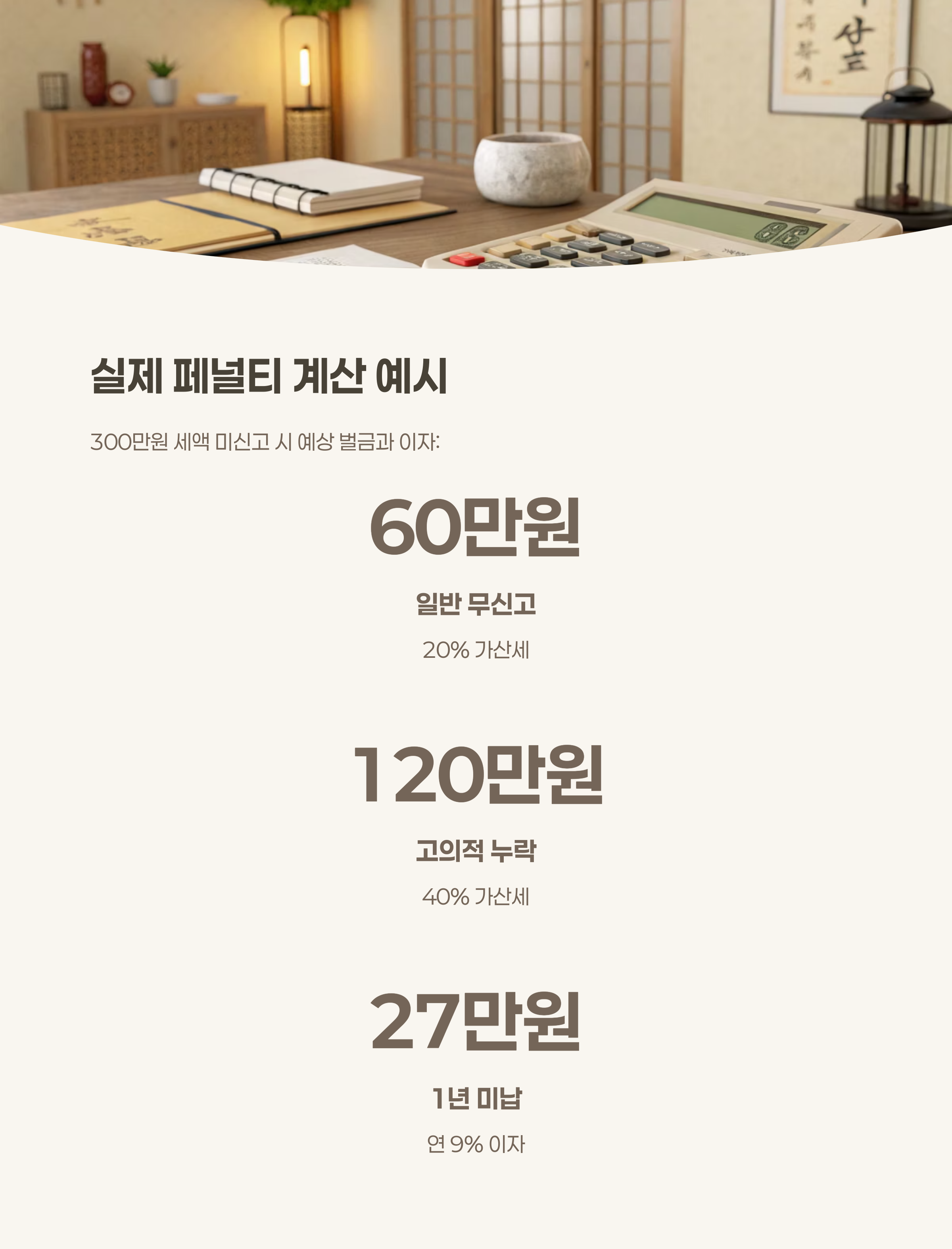 실제 사례별 페널티 계산