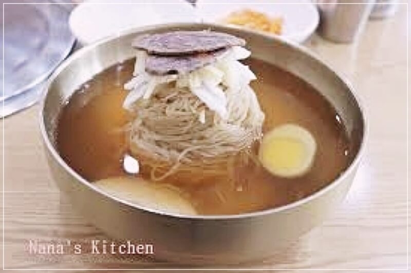 평양냉면 맛 표현