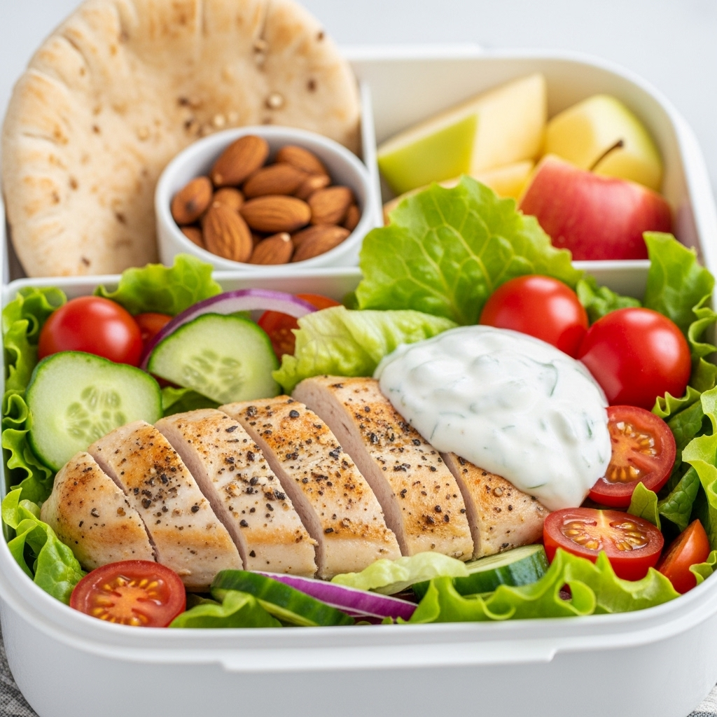 간단한 저지방 점심 도시락 레시피