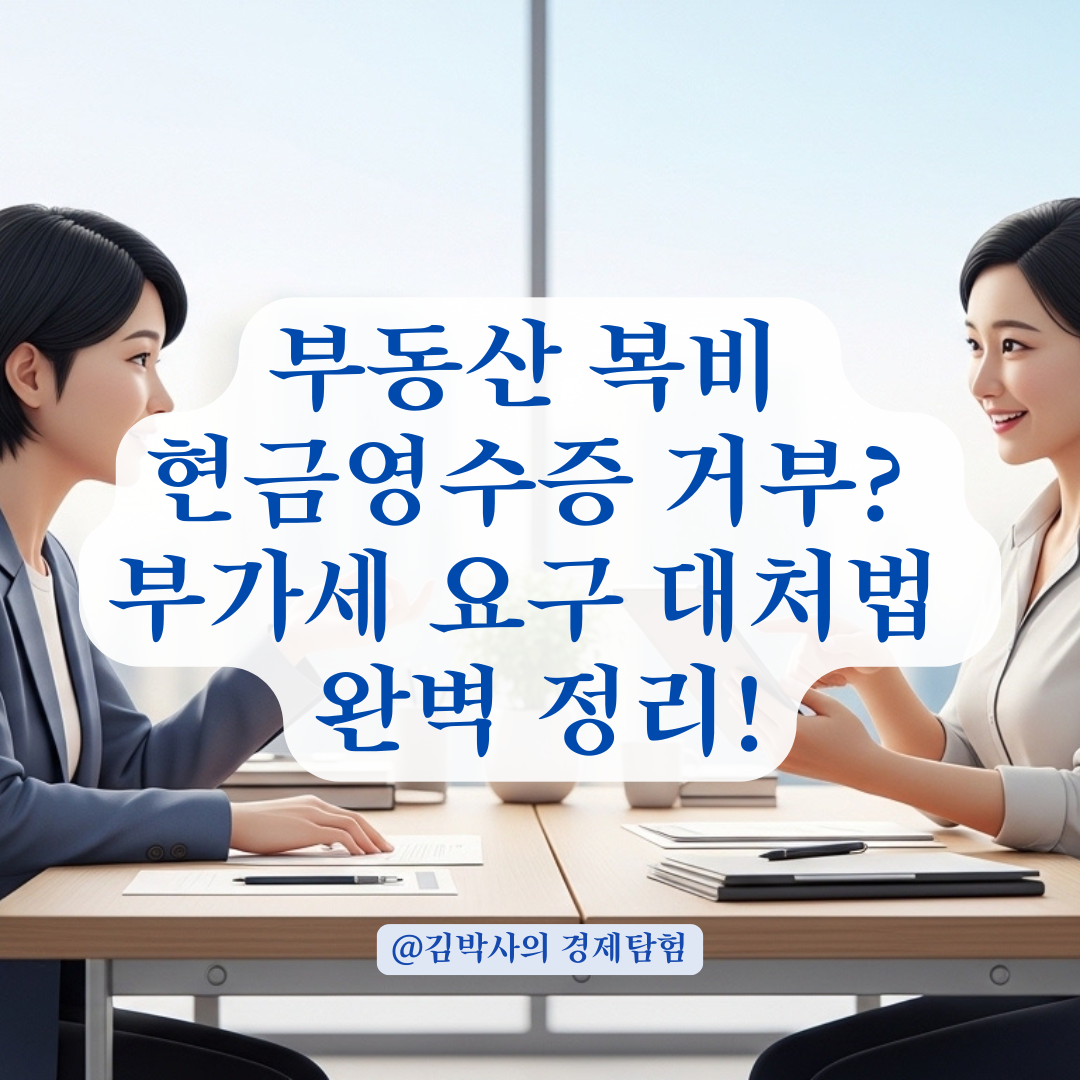 부동산 중개수수료 현금영수증 거부 방지와 올바른 발급 요청법!
