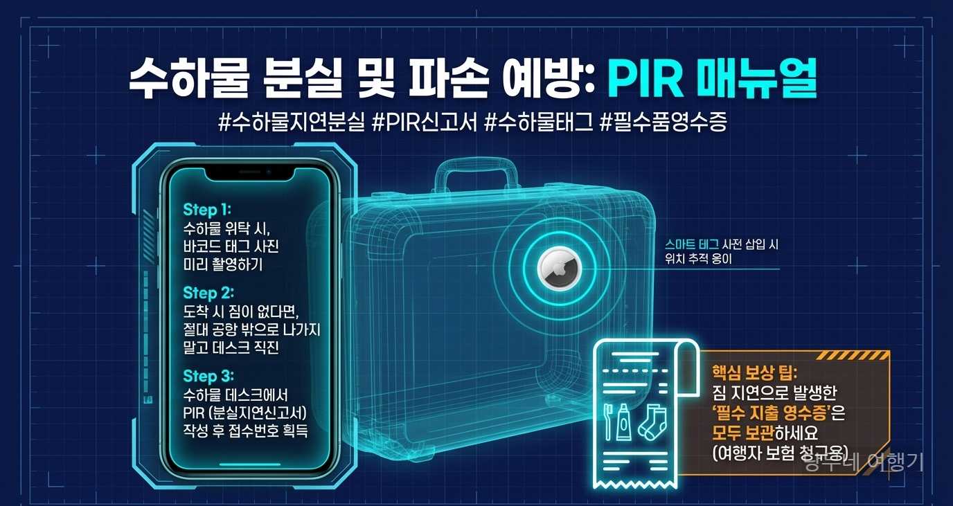 수하물 분실시 스마트 태그